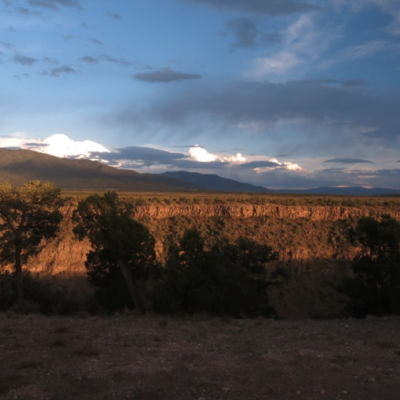 A view of the mountains in New Mexico.