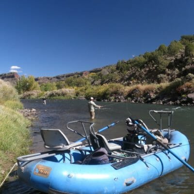 Fly fishing in New Mexico.