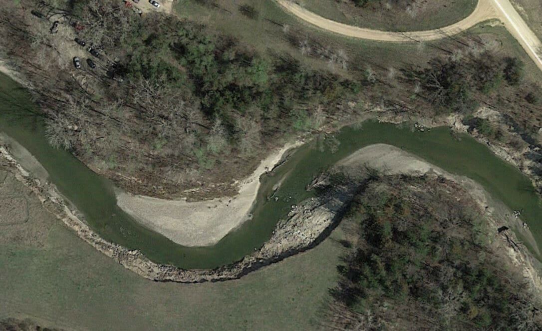 Eroded streambank materials are often deposited immediately downstream.