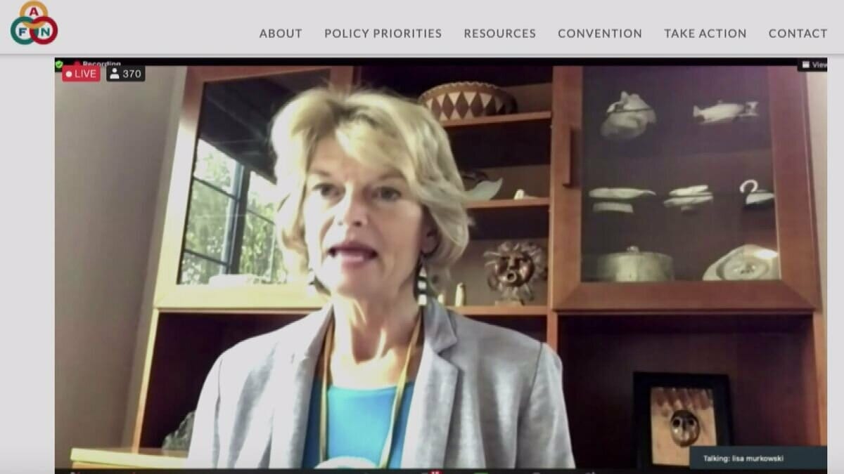 Senator Lisa Murkowski addressed her commitment to long-term protections for Bristol Bay at the Alaska Federation of Natives virtual conference in October 2020.